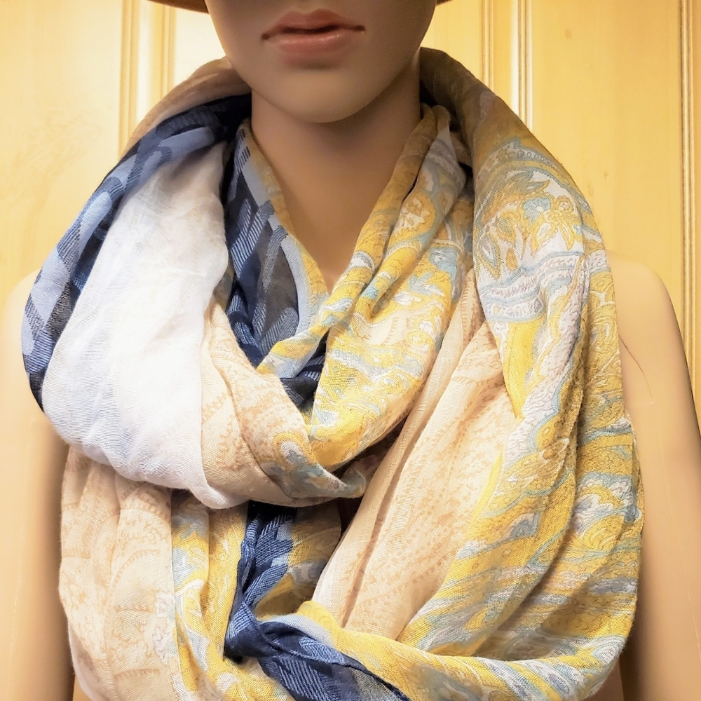 Boho Sheer Infinity Scarf